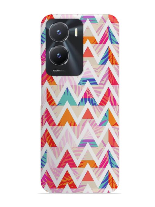 Abstract Triangle Background Snap Case for Vivo T2X (5G) Zapvi