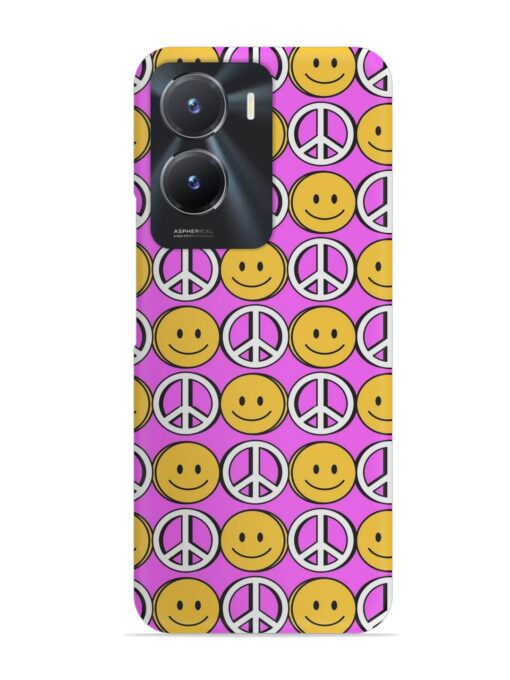Smiley Face Peace Snap Case for Vivo T2X (5G) Zapvi