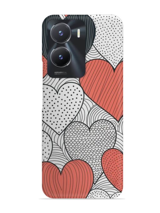 Girly Heart Seamless Snap Case for Vivo T2X (5G) Zapvi