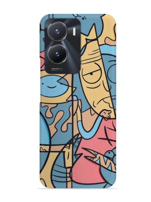 Silly Face Doodle Snap Case for Vivo T2X (5G)