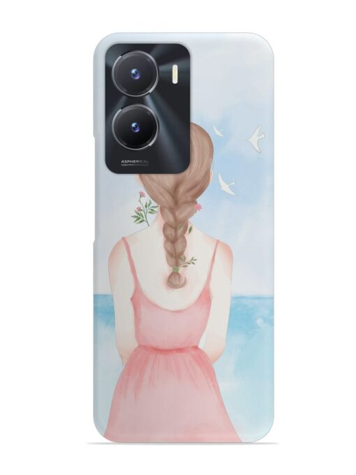 Watercolor Girl Vector Snap Case for Vivo T2X (5G)