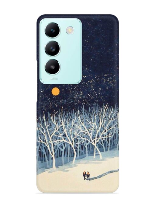 Full Moon Snowshoe Tour Snap Case for Vivo T3 (5G) Zapvi