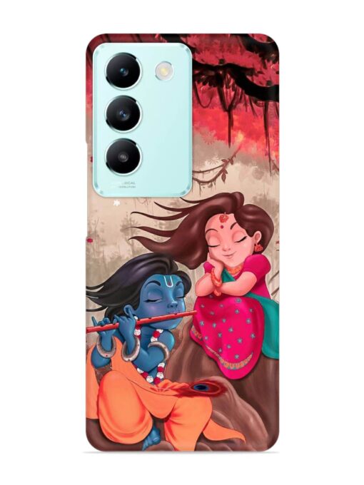 Radhe Krishna Water Art Snap Case for Vivo T3 (5G) Zapvi