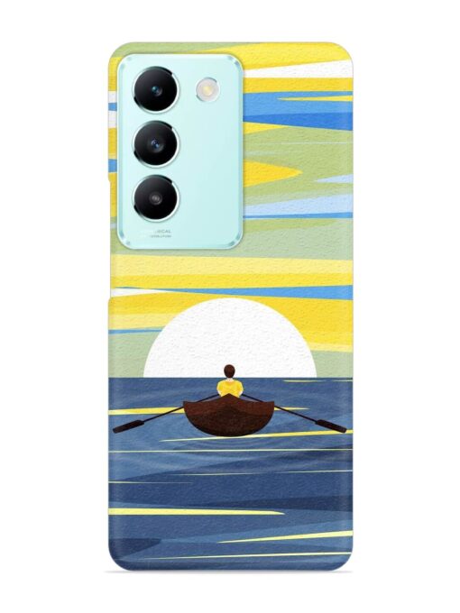 Rowing Person Ferry Paddle Snap Case for Vivo T3 (5G) Zapvi