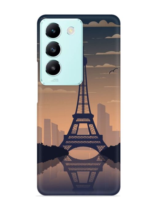 France Paris Eiffel Tower Gradient Snap Case for Vivo T3 (5G) Zapvi