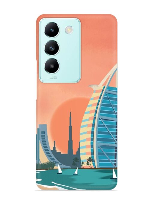 Dubai Architectural Scenery Snap Case for Vivo T3 (5G)