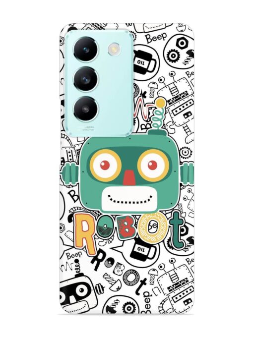 Robot Modern Seamless Pattern Snap Case for Vivo T3 (5G) Zapvi