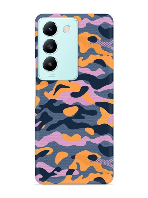 Camouflage Army Military English Orange Art Snap Case for Vivo T3 (5G)