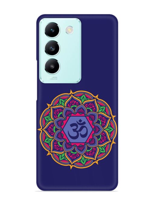 Om Mandala Art Blue Snap Case for Vivo T3 (5G)