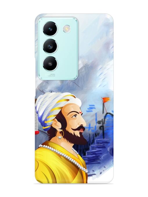 Shivaji Maharaj Color Paint Art Snap Case for Vivo T3 (5G) Zapvi