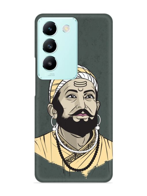 Shivaji Maharaj Vector Art Snap Case for Vivo T3 (5G) Zapvi