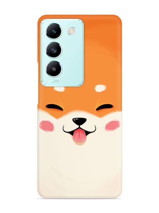 Cute Dog Face Vector Snap Case for Vivo T3 (5G) Zapvi