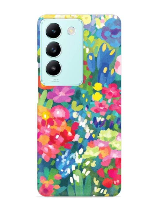 Watercolor Flower Art Snap Case for Vivo T3 (5G)