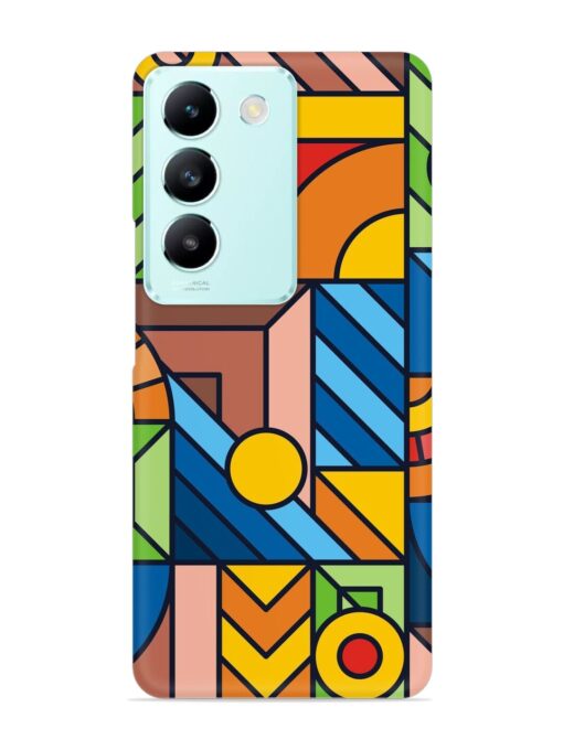 Colorful Geometric Snap Case for Vivo T3 (5G) Zapvi