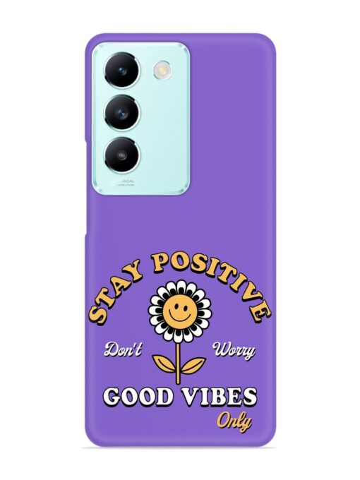 Retro Positive Flower Snap Case for Vivo T3 (5G) Zapvi