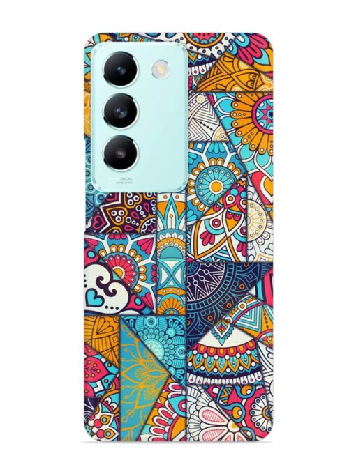 Patchwork Pattern Vintage Snap Case for Vivo T3 (5G) Zapvi