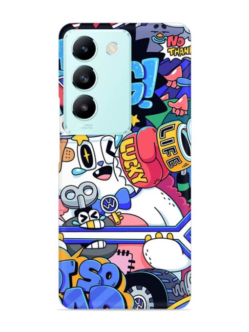 Universal Doodle Snap Case for Vivo T3 (5G) Zapvi