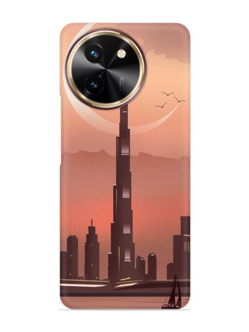 Landmark Burj Khalifa Snap Case for Vivo T3X (5G) Zapvi