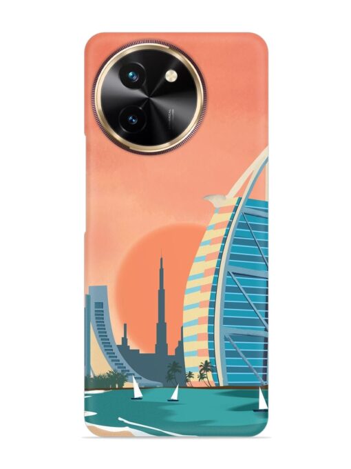 Dubai Architectural Scenery Snap Case for Vivo T3X (5G) Zapvi