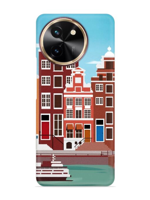 Scenery Architecture Amsterdam Landscape Snap Case for Vivo T3X (5G) Zapvi