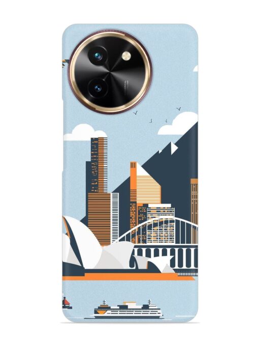 Sydney Opera Landscape Snap Case for Vivo T3X (5G)