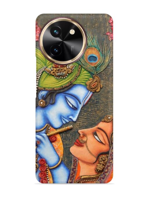 Lord Radha Krishna Flute Art Snap Case for Vivo T3X (5G) Zapvi