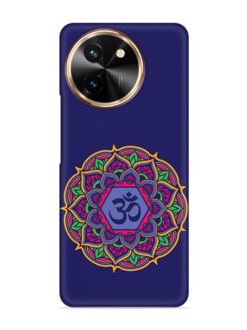 Om Mandala Art Blue Snap Case for Vivo T3X (5G)