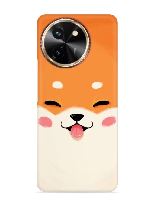 Cute Dog Face Vector Snap Case for Vivo T3X (5G) Zapvi