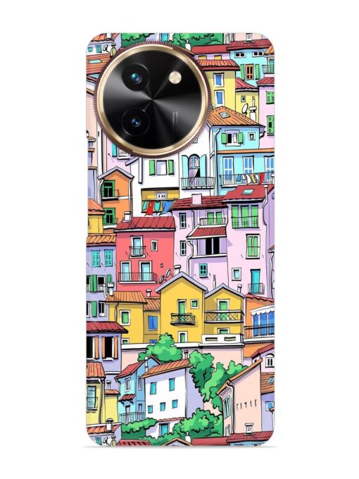 Europe Old Town Snap Case for Vivo T3X (5G) Zapvi