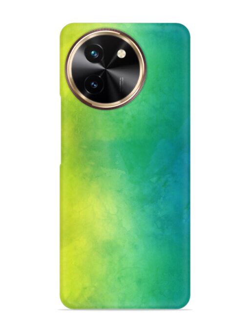 Yellow Green Gradient Snap Case for Vivo T3X (5G) Zapvi