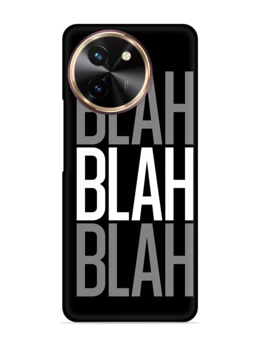 Blah Blah Blah Wallpaper Snap Case for Vivo T3X (5G) Zapvi