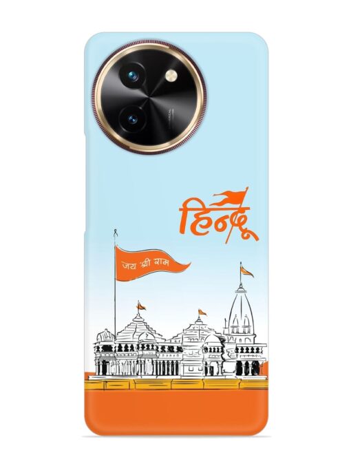 Ram Mandir Hindu Snap Case for Vivo T3X (5G) Zapvi