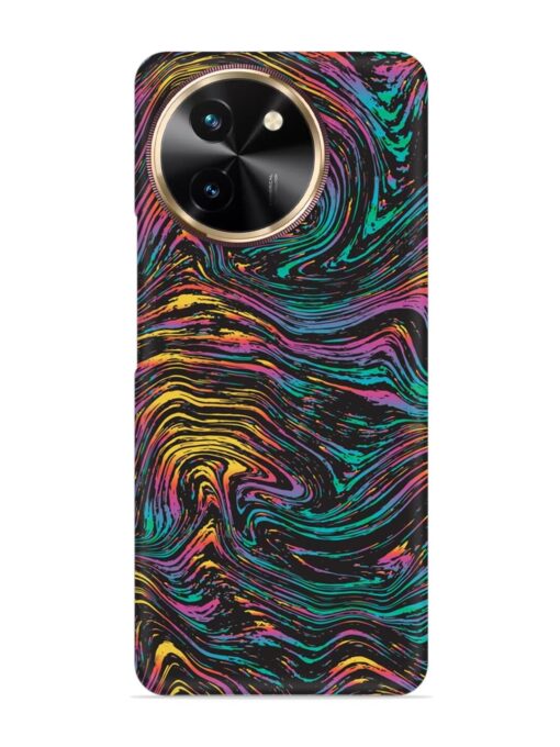 Abstract Liquid Colors Snap Case for Vivo T3X (5G) Zapvi