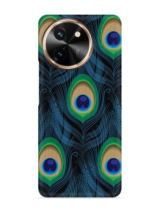 Seamless Pattern Peacock Snap Case for Vivo T3X (5G) Zapvi