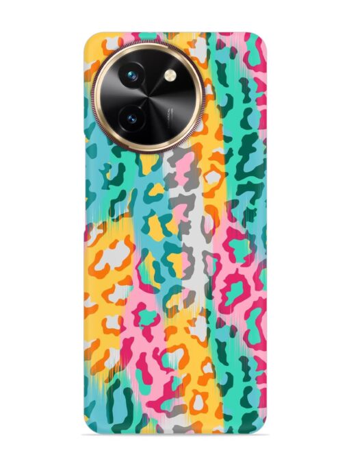 Seamless Vector Colorful Snap Case for Vivo T3X (5G) Zapvi