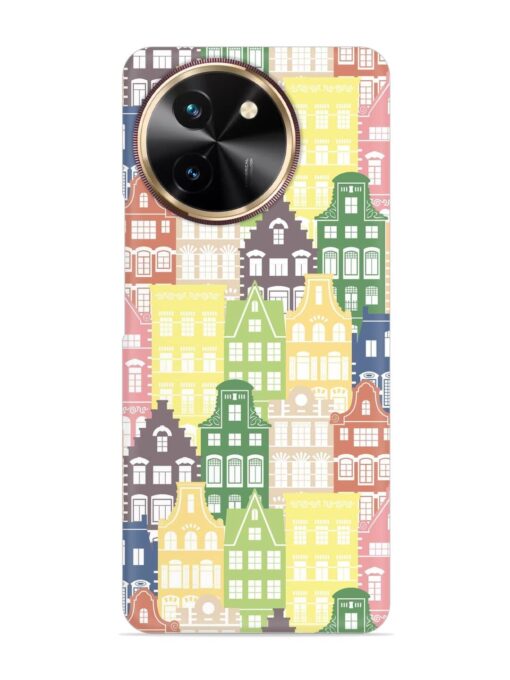 Seamless Shapes Pattern Snap Case for Vivo T3X (5G) Zapvi