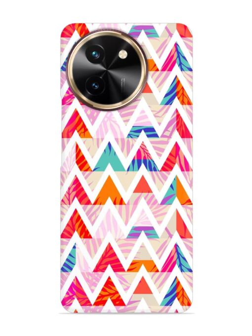 Abstract Triangle Background Snap Case for Vivo T3X (5G)