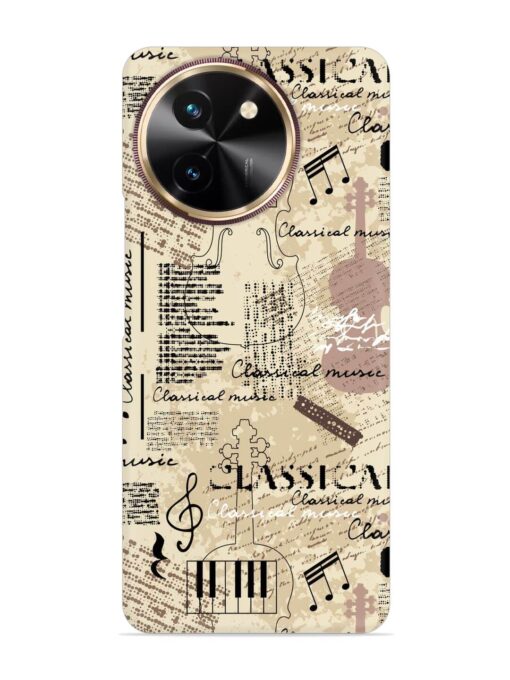 Classical Music Lpattern Snap Case for Vivo T3X (5G) Zapvi