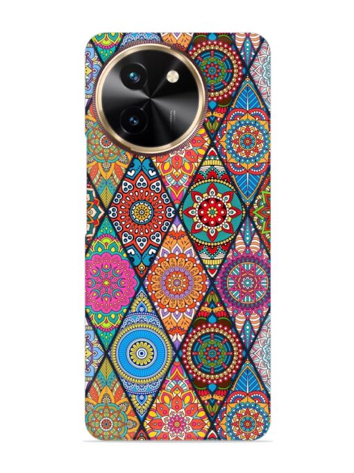 Seamless Tile Pattern Snap Case for Vivo T3X (5G) Zapvi