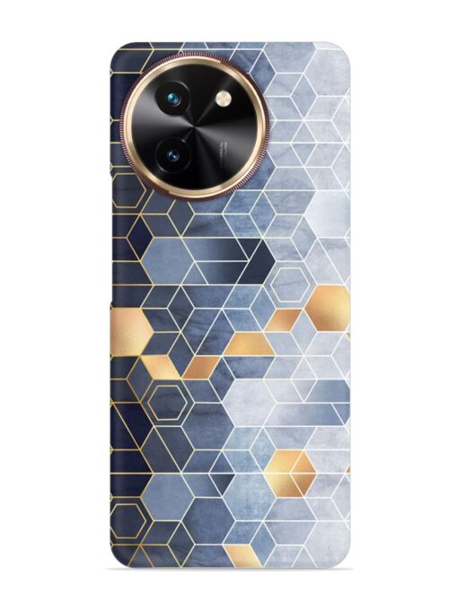 Geometric Abstraction Hexagons Snap Case for Vivo T3X (5G) Zapvi