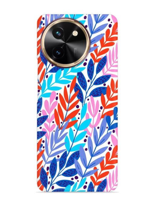 Bright Floral Tropical Snap Case for Vivo T3X (5G) Zapvi