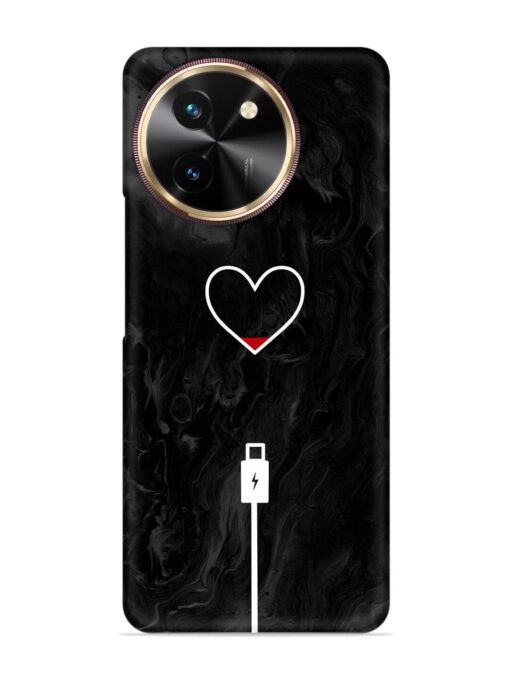 Heart Charging Vector Snap Case for Vivo T3X (5G) Zapvi