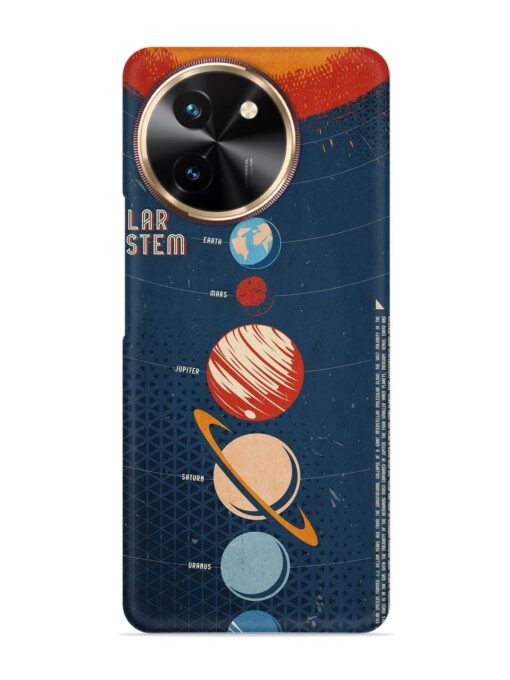 Solar System Vector Snap Case for Vivo T3X (5G) Zapvi