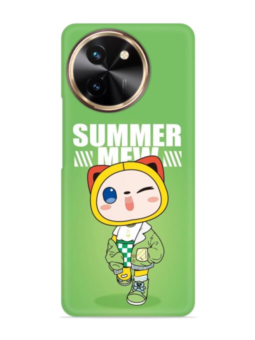 Summer Mew Snap Case for Vivo T3X (5G) Zapvi