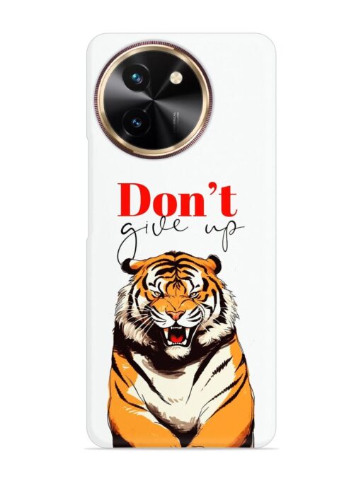 Don'T Give Up Tiger Art Snap Case for Vivo T3X (5G) Zapvi