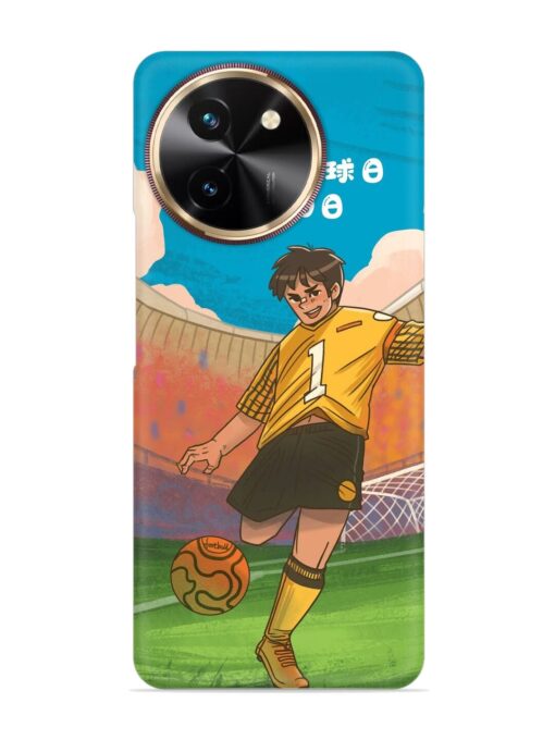 Soccer Kick Snap Case for Vivo T3X (5G) Zapvi