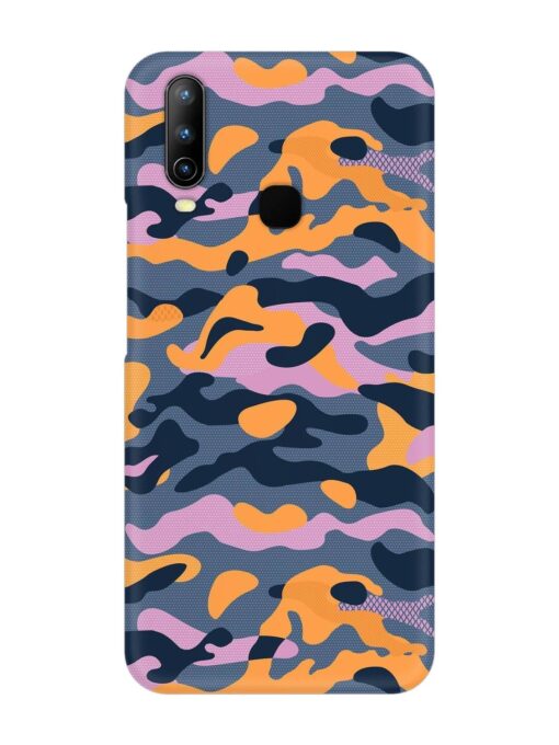 Camouflage Army Military English Orange Art Snap Case for Vivo U10 Zapvi