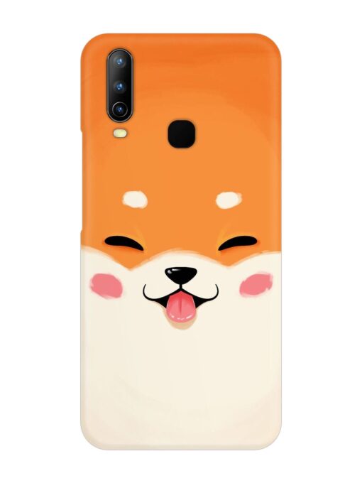 Cute Dog Face Vector Snap Case for Vivo U10 Zapvi