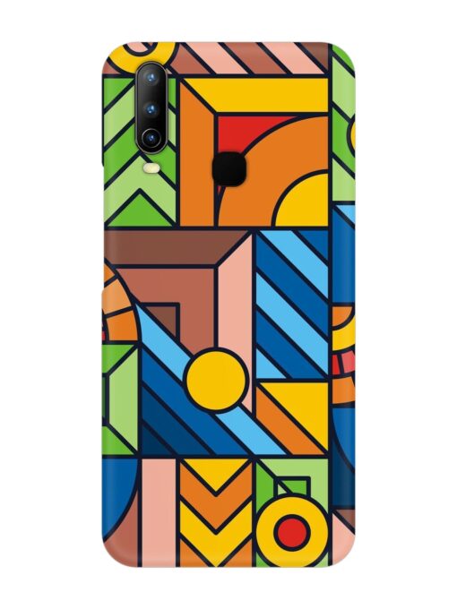 Colorful Geometric Snap Case for Vivo U10 Zapvi