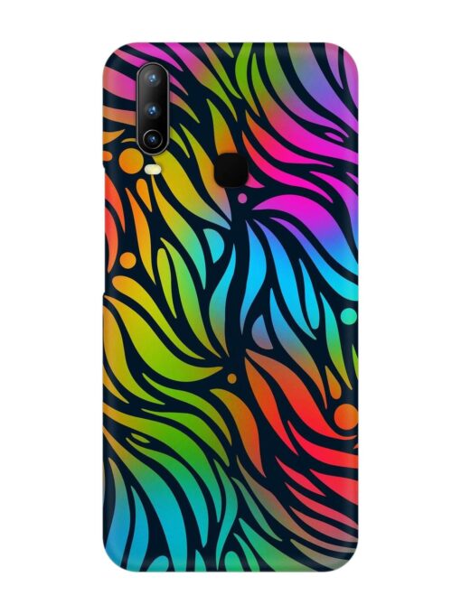 Abstract Leaf Design Snap Case for Vivo U10 Zapvi